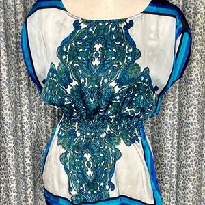 Lovely top with turquoise design